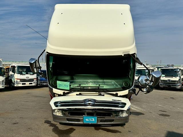 ヒノレンジャー 　車検整備付　令和８年１０月迄　Ｈ２４年式　日野　アルミウイング　ハイルーフ　フルキャブ　ベッド付き　フルワイド　６３００　２４０馬力　６速　ＭＴ　マニュアル　トランテックス　４ｔ　８ｔ　中型　バン（15枚目）