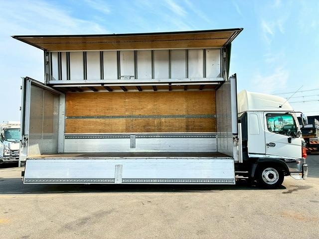 ヒノレンジャー 　車検整備付　令和８年１０月迄　Ｈ２４年式　日野　アルミウイング　ハイルーフ　フルキャブ　ベッド付き　フルワイド　６３００　２４０馬力　６速　ＭＴ　マニュアル　トランテックス　４ｔ　８ｔ　中型　バン（18枚目）