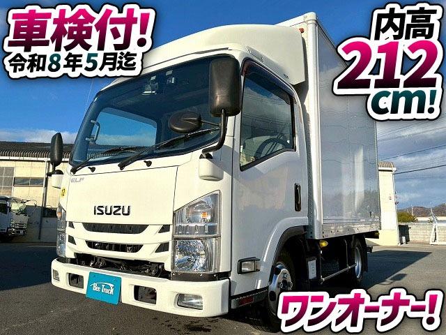 エルフトラック 　保証対象車両　車検整備付　令和８年５月迄　Ｒ１年式　いすゞ　エルフ　アルミバン　ワンオーナー　ハイキャブ　標準幅　ショート　１０尺ボディ　１５０馬力　スムーサーＥｘ　ＡＴ　５トン限定・準中型免許（2枚目）
