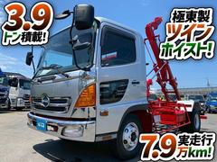 ★ツインホイスト！★極東製フックロール！★◆◇３．９トン積載！◆リアジャッキ付き！◇◆ 2