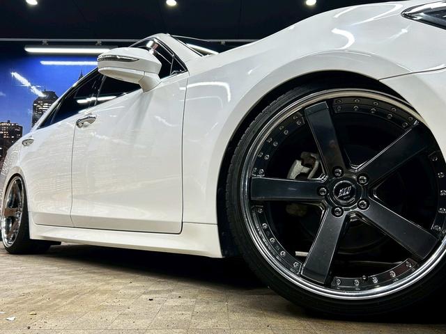 クラウンハイブリッド アスリートS (禁煙車)(後期型)(黒本革シート)(メーカーSDナビ)(バックカメラ)(クルーズコントロール)(パワーシート)(シートヒーター&クーラー)(TEIN車高調)(社外マフラー)(WORK20インチAW)(13枚目)