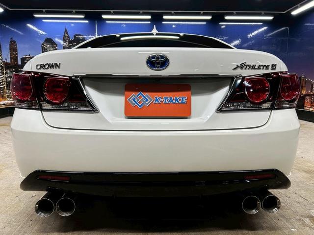 クラウンハイブリッド アスリートS (禁煙車)(後期型)(黒本革シート)(メーカーSDナビ)(バックカメラ)(クルーズコントロール)(パワーシート)(シートヒーター&クーラー)(TEIN車高調)(社外マフラー)(WORK20インチAW)(18枚目)