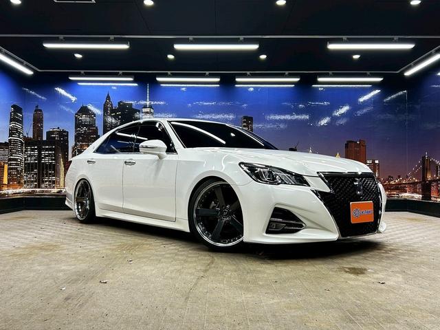 クラウンハイブリッド アスリートS (禁煙車)(後期型)(黒本革シート)(メーカーSDナビ)(バックカメラ)(クルーズコントロール)(パワーシート)(シートヒーター&クーラー)(TEIN車高調)(社外マフラー)(WORK20インチAW)(56枚目)