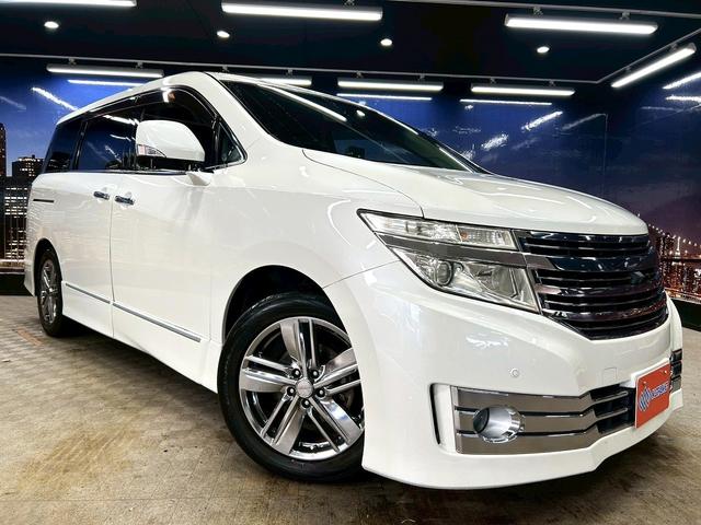 エルグランド ライダー　黒本革シート　パワーシート　（禁煙車）（黒本革シート）（両側パワスラ）（純正フリップ）（純正ＨＤＤナビ）（アラウンドビューモニター）（シートメモリ）（シートヒーター）（ＥＴＣ）（オットマン）（パワーバックドア）（純正１８ＡＷ）（23枚目）