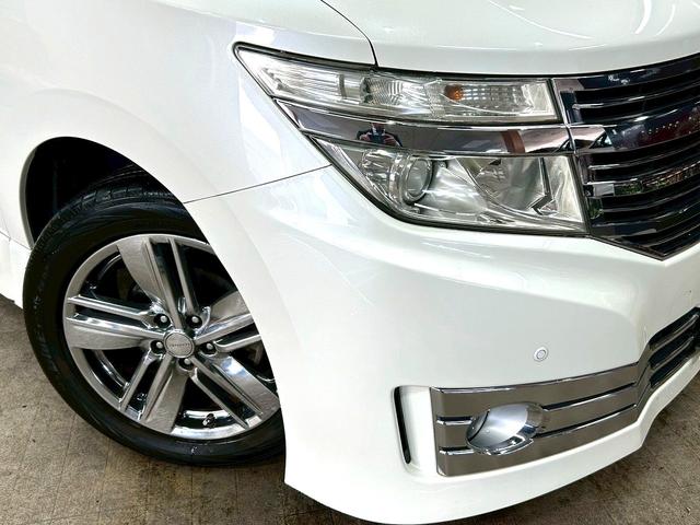 エルグランド ライダー　黒本革シート　パワーシート　（禁煙車）（黒本革シート）（両側パワスラ）（純正フリップ）（純正ＨＤＤナビ）（アラウンドビューモニター）（シートメモリ）（シートヒーター）（ＥＴＣ）（オットマン）（パワーバックドア）（純正１８ＡＷ）（47枚目）