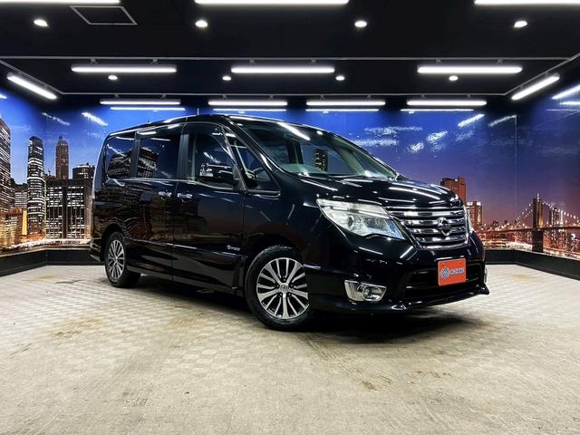 セレナ ハイウェイスター　Ｓ－ハイブリッド　（禁煙車）（後期型）（両側パワースライド）（アルパイン製ナビ）（バックカメラ）（クルーズコントロール）（車線逸脱警報）（アイドリングストップ）（ビルトインＥＴＣ）（スマートキー）（純正１６インチＡＷ）（63枚目）