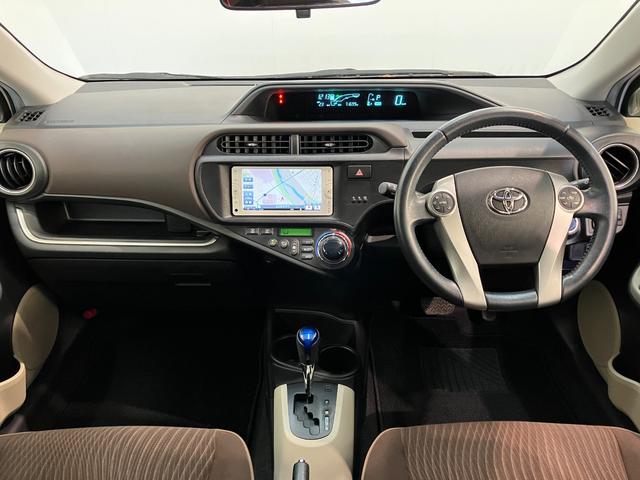 アクア Ｇ　ワンセグナビ　バックカメラ　シートヒーター　車検整備付　スマートキー　オートエアコン　前席シートヒーター　ワンセグナビ　バックカメラ（2枚目）