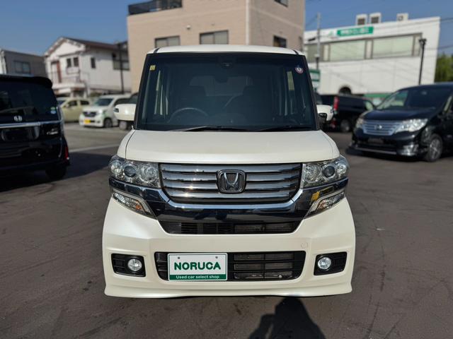 N-BOXカスタム G SSパッケージ 社外ナビ・フルセグTV・バックカメラ・両側電動スライドドア・横滑り防止装置・シティアクティブブレーキ・プッシュスタート・スマートキー・電動格納ミラー・オートライト・オートエアコン・パワーウィンド(7枚目)