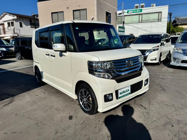 Ｎ－ＢＯＸカスタム Ｇ　ＳＳパッケージ　社外ナビ　フルセグＴＶ　バックカメラ　ＥＴＣ　両側電動スライドドア　スマートキー　プッシュスタート　ＨＩＤヘッドライト　純正アルミ　オートエアコン　オートライト（14枚目）