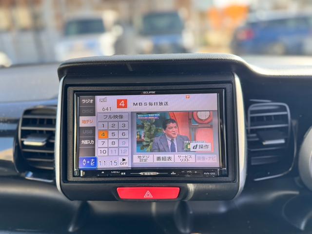 Ｎ－ＢＯＸカスタム Ｇ　ＳＳパッケージ　社外ナビ　フルセグＴＶ　バックカメラ　ＥＴＣ　両側電動スライドドア　スマートキー　プッシュスタート　ＨＩＤヘッドライト　純正アルミ　オートエアコン　オートライト（30枚目）