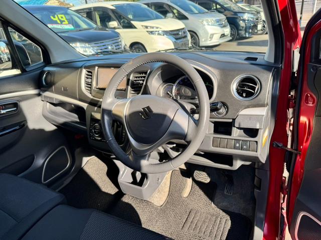 ワゴンRスティングレー X 社外ナビ フルセグTV Bluetoothオーディオ ETC スマートキー プッシュスタート オートエアコン HIDヘッドライト 純正アルミ オートライト(15枚目)