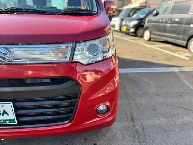 ワゴンRスティングレー X 社外ナビ フルセグTV Bluetoothオーディオ ETC スマートキー プッシュスタート オートエアコン HIDヘッドライト 純正アルミ オートライト(41枚目)