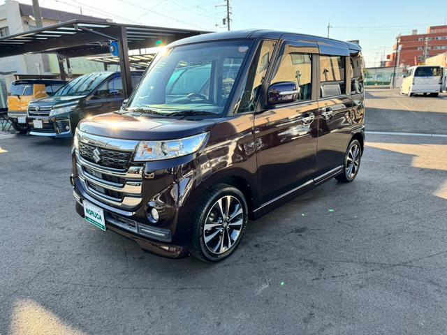 スペーシアカスタムＺ ターボ　社外ナビ　ワンセグＴＶ　バックカメラ　ＥＴＣ　ステアリングスイッチ　両側電動スライドドア　スマートキー　プッシュスタート　デュアルカメラブレーキサポート　シートヒーター（8枚目）