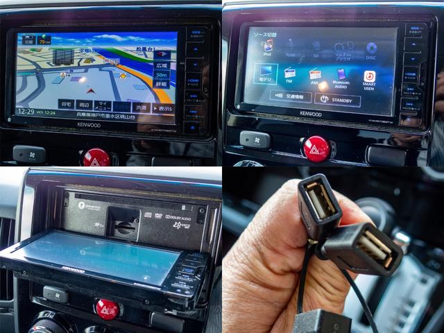 デリカＤ：５ Ｍ　リミテッドパッケージ　ＫＥＮＷＯＯＤ製ＵＳＢ＆Ｂｌｕｅｔｏｏｔｈ対応ナビ　バックカメラ　純正ルーフラック　助手席側電動スライドドア　アイドリングストップ　オーバーライダー　マッドフラップ（4枚目）