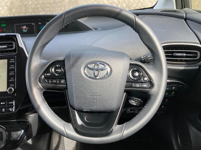 プリウス Aプレミアム 禁煙 黒革 360度カメラ シート冷暖 純正ナビ ヘッドアップディスプレイ レーダークルーズ AC100V USBポート LEDヘッドライト パワーシート ETC2.0 前後ドラレコ 車検整備付(18枚目)