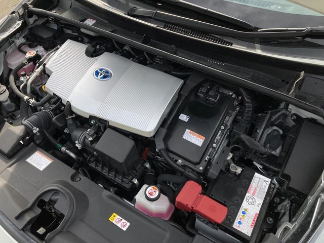 プリウス Aプレミアム 禁煙 黒革 360度カメラ シート冷暖 純正ナビ ヘッドアップディスプレイ レーダークルーズ AC100V USBポート LEDヘッドライト パワーシート ETC2.0 前後ドラレコ 車検整備付(43枚目)