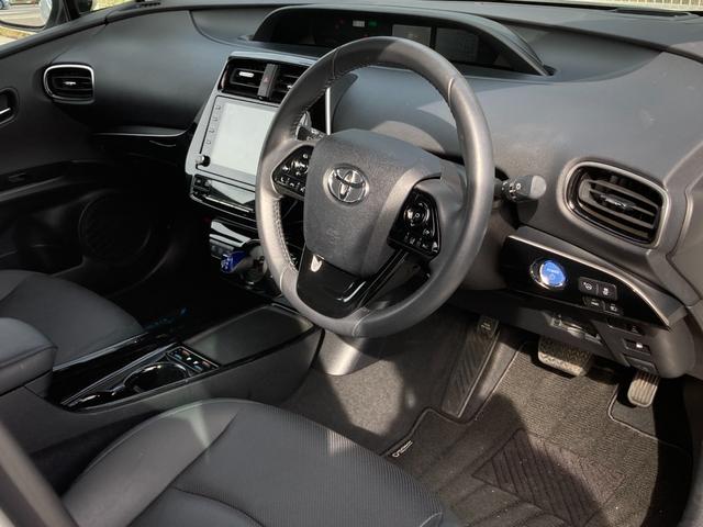 プリウス Aプレミアム 禁煙 黒革 360度カメラ シート冷暖 純正ナビ ヘッドアップディスプレイ レーダークルーズ AC100V USBポート LEDヘッドライト パワーシート ETC2.0 前後ドラレコ 車検整備付(49枚目)