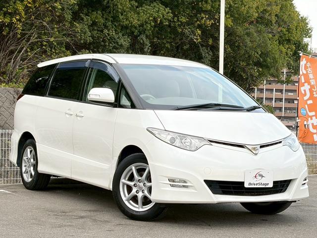 エスティマ ２．４アエラス　Ｇエディション　４ＷＤ　禁煙　純正ナビ　バックカメラ　インテリキー　両側パワースライドドア　ＥＴＣ車載器　ＨＩＤヘッドライト　ＣＤ・ＤＶＤ再生可　録音可　プッシュスタート　純正１７インチアルミ　電格ミラー　車検整備付（5枚目）