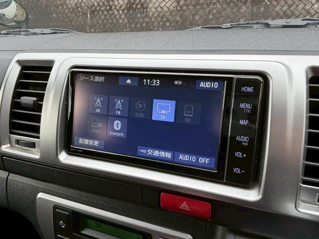 レジアスエースバン ロングスーパーＧＬ　禁煙　５型　純正ナビ　バックカメラ　後席クーラー、ヒーター　両側スライド　ドライブレコーダー　フルセグＴＶ　衝突軽減ブレーキ　レーンキープ　オートハイビーム　Ｂｌｕｅｔｏｏｔｈ　ＥＴＣ　車検整備付（33枚目）
