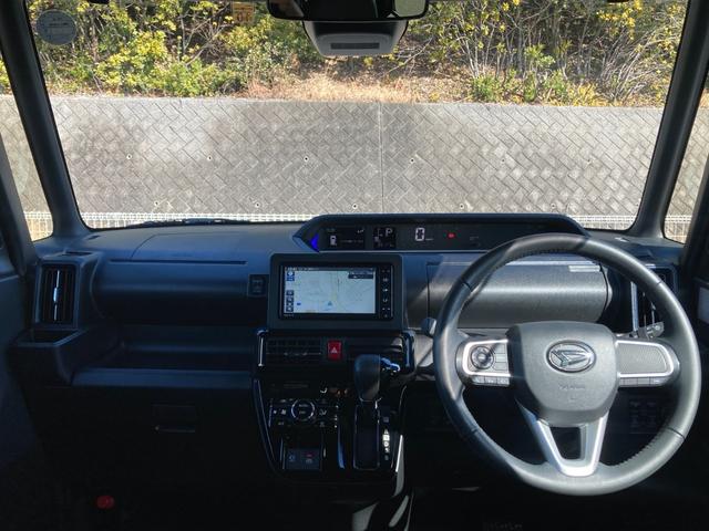 タント カスタムＲＳ　ターボ　禁煙車　両側パワースライド　純正ナビ　全周囲モニター　ハーフレザーシート　シートヒーター　ＬＥＤヘッドライト　衝突軽減ブレーキ　レーンキープ　前後クリソナ　純正１５インチＡＷ　車検整備付（5枚目）