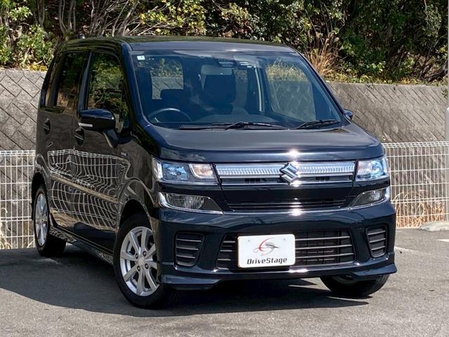 ワゴンＲ ハイブリッドＦＺ　禁煙　社外メモリーナビ　バックカメラ　ドライブレコーダー　Ｂｌｕｅｔｏｏｔｈ　インテリキー　衝突軽減ブレーキ　レーンキープ　ＬＥＤヘッドライト　シートヒーター　ＥＴＣ　オートライト　純正１４アルミ（5枚目）
