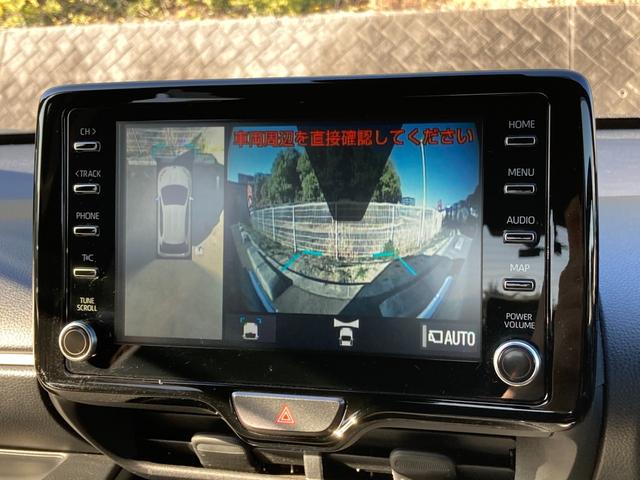 ヤリス ハイブリッドG ワンオーナー 禁煙 純正ナビ パノラミックビューモニター 衝突軽減ブレーキ LEDヘッドライト 前後ドラレコ ETC フルセグ レーダークルーズ プッシュスタート Bluetooth接続 車検整備付(6枚目)