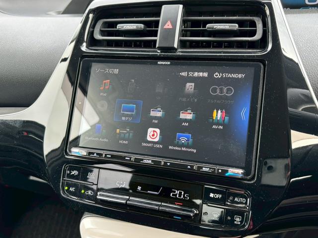 プリウス E ユーザー買取 禁煙 社外9インチSDナビ バックカメラ フルセグTV ETC LEDヘッドライト Bluetooth接続 HDMI接続 プッシュスタート カーテン・サイドエアバック オートライト(37枚目)