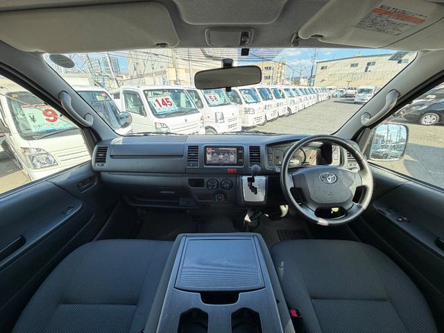 ハイエースバン ロングDX 5ドア 低床 5人乗り 積載量1250kg ナビ テレビ バックETC ドアバイザー プライバシーガラス ABS カメラ バックカメラ両側スライドドア小窓付き キーレス パワーウィンドウ(9枚目)