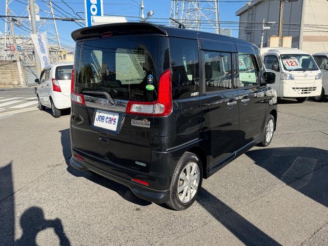 スペーシア Xリミテッド ナビTV 衝突軽減ブレーキ 両側電動スライド エンジンプッシュスタート スマートキー シートヒーター Bluetooth DVD再生 ETC HID オートライト プライバシーガラス 電動格納ミラー(6枚目)