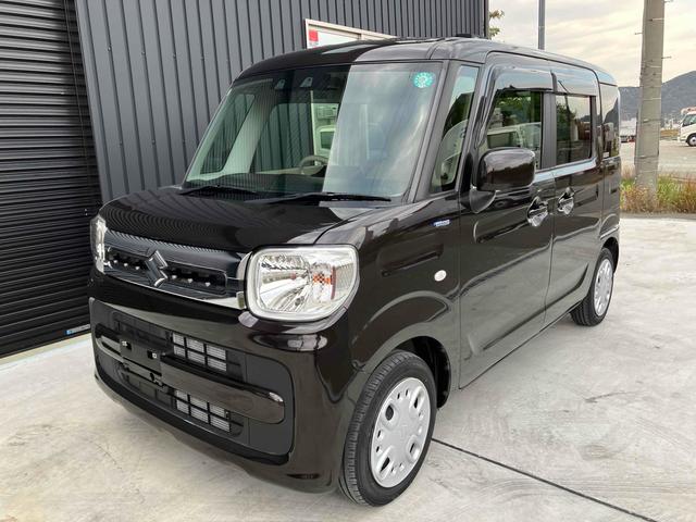 スペーシア ハイブリッドＸ　両側電動スライドドア　クリアランスソナー　レーンアシスト　衝突被害軽減システム　スマートキー　アイドリングストップ　シートヒーター　ベンチシート　ＣＶＴ　盗難防止システム　ＡＢＳ　ＥＳＣ　ＣＤ（5枚目）