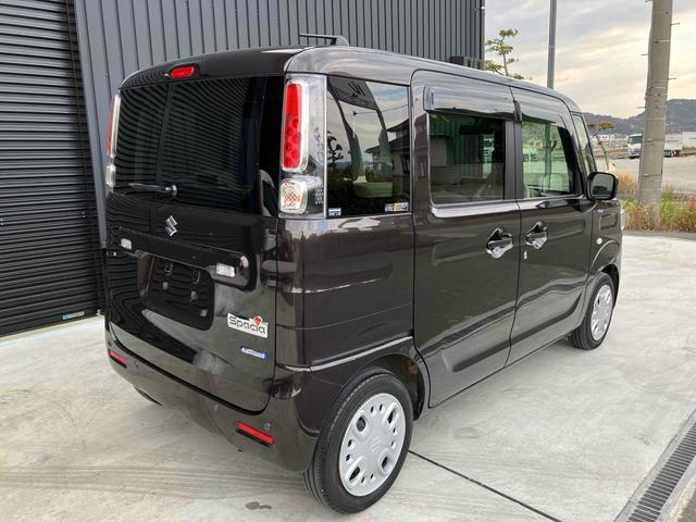 スペーシア ハイブリッドＸ　両側電動スライドドア　クリアランスソナー　レーンアシスト　衝突被害軽減システム　スマートキー　アイドリングストップ　シートヒーター　ベンチシート　ＣＶＴ　盗難防止システム　ＡＢＳ　ＥＳＣ　ＣＤ（6枚目）