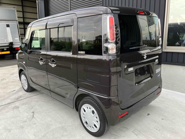 スペーシア ハイブリッドＸ　両側電動スライドドア　クリアランスソナー　レーンアシスト　衝突被害軽減システム　スマートキー　アイドリングストップ　シートヒーター　ベンチシート　ＣＶＴ　盗難防止システム　ＡＢＳ　ＥＳＣ　ＣＤ（7枚目）