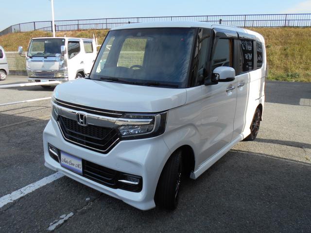 N-BOXカスタム G・Lホンダセンシング カロッツェリアナビTV リアモニター LEDヘッドライト lEDフォグ 外16AW 両側パワスラ 黒レザー調シートカバー 前後ドラレコ ETC バックカメラ リアサイドブラインド 室内LED灯(7枚目)