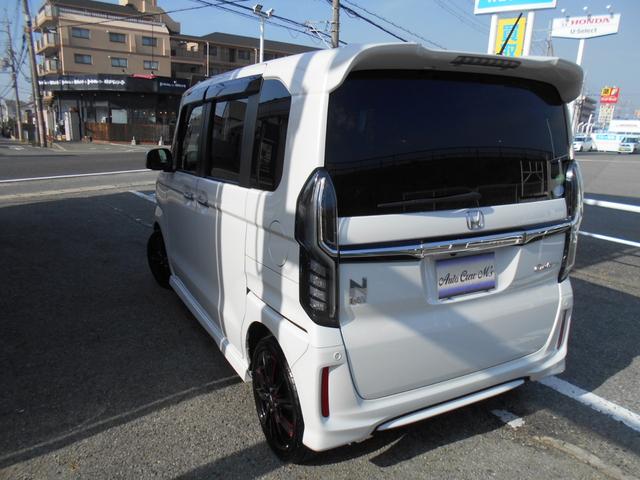 N-BOXカスタム G・Lホンダセンシング カロッツェリアナビTV リアモニター LEDヘッドライト lEDフォグ 外16AW 両側パワスラ 黒レザー調シートカバー 前後ドラレコ ETC バックカメラ リアサイドブラインド 室内LED灯(9枚目)