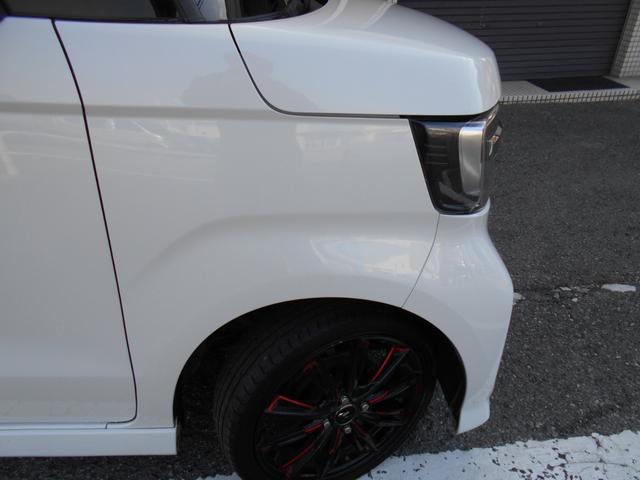 N-BOXカスタム G・Lホンダセンシング カロッツェリアナビTV リアモニター LEDヘッドライト lEDフォグ 外16AW 両側パワスラ 黒レザー調シートカバー 前後ドラレコ ETC バックカメラ リアサイドブラインド 室内LED灯(52枚目)