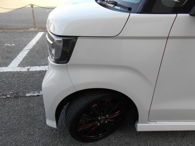 N-BOXカスタム G・Lホンダセンシング カロッツェリアナビTV リアモニター LEDヘッドライト lEDフォグ 外16AW 両側パワスラ 黒レザー調シートカバー 前後ドラレコ ETC バックカメラ リアサイドブラインド 室内LED灯(58枚目)