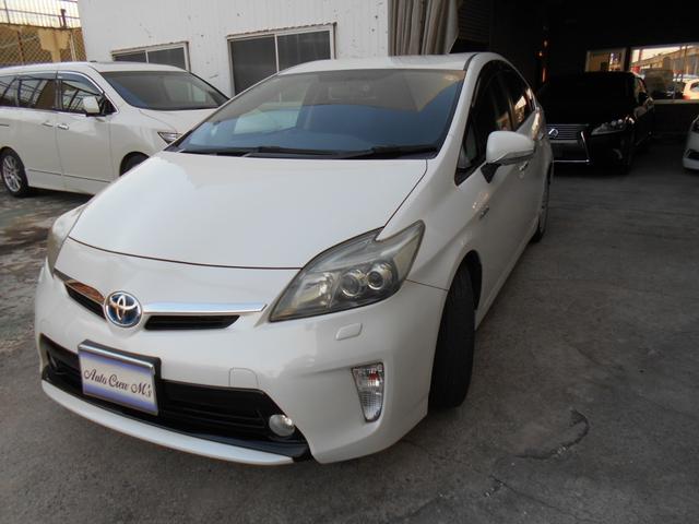 プリウス Ｓツーリングセレクション　カロッツェリアサイバー８型ナビＴＶ　ＬＥＤヘッドライト　ＬＥＤフォグ　黒レザー調シートカバー　純正１７ＡＷ　ビルトインＥＴＣ　バックカメラ　ドラレコ　クルーズコントロール　プッシュスタート　トノカバー（7枚目）