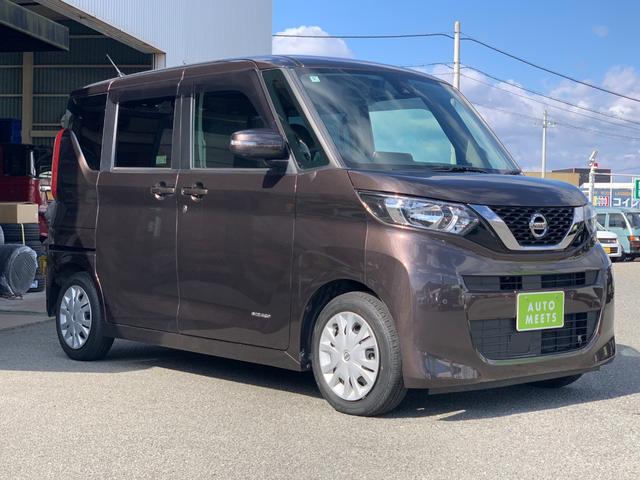 ルークス Ｘ　全国１年間保証　純正９インチナビ　ＥＴＣ　エマージェンシーブレーキ　アラウンドビューモニター　レザー調シートカバー　片側パワースライドドア（3枚目）