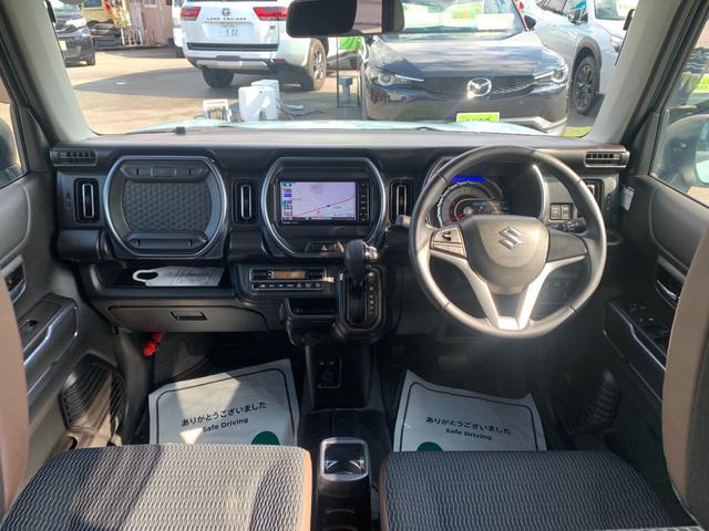 ハスラー Jスタイル 全国1年間保証 ナビ ETC スズキセーフティサポート 本革巻きハンドル マイルドハイブリッド LEDライト アルミ 専用エクステリア キーフリー オートエアコン(12枚目)