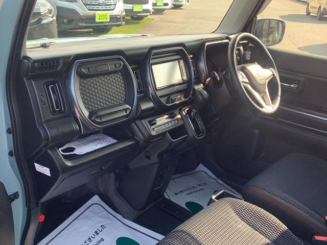 ハスラー Jスタイル 全国1年間保証 ナビ ETC スズキセーフティサポート 本革巻きハンドル マイルドハイブリッド LEDライト アルミ 専用エクステリア キーフリー オートエアコン(14枚目)