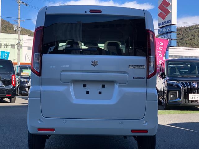 スペーシア ハイブリッドＸ　マイルドハイブリッド　両側パワースライドドア　衝突被害軽減ブレーキ　サーキュレータ－　部座席オットマン　キーフリー　オートエアコン（9枚目）