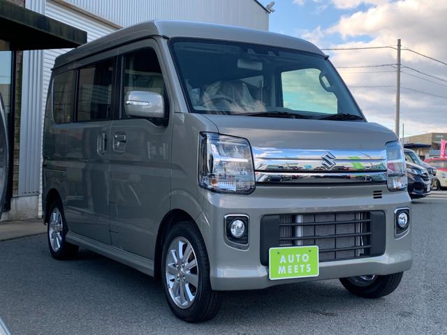 エブリイワゴン ＰＺターボ　リアカメラ付きディスプレイオーディオ　スズキセーフティサポート　片側ＰＳドア　６スピーカー　ハイルーフ　ＨＩＤライト　キーフリー　オートエアコン（3枚目）