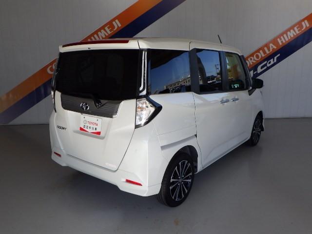 ルーミー カスタムG-T フルセグ メモリーナビ DVD再生 ミュージックプレイヤー接続可 バックカメラ 衝突被害軽減システム ETC ドラレコ 両側電動スライド LEDヘッドランプ ワンオーナー アイドリングストップ(3枚目)