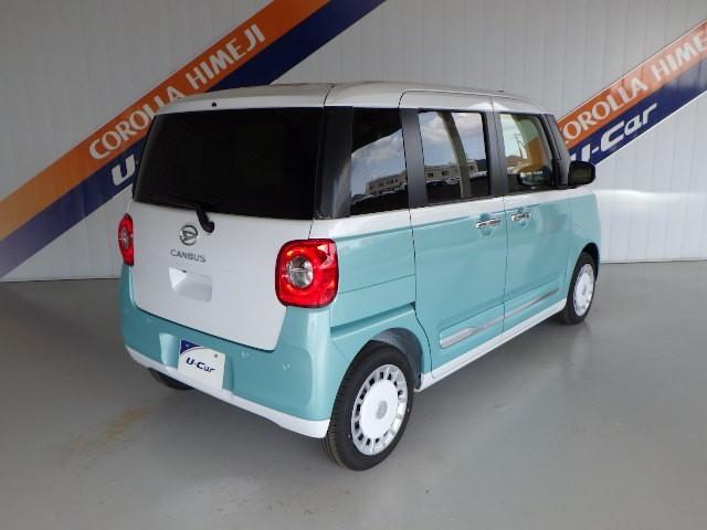 ムーヴキャンバス ストライプスＧターボ　衝突被害軽減システム　両側電動スライド　ＬＥＤヘッドランプ　アイドリングストップ（3枚目）