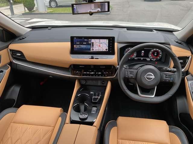 エクストレイル Ｇ　ｅ－４ＯＲＣＥ　４ＷＤ　プロパイロット　エマージェンシーブレーキ　踏み間違え防止アシスト　車線逸脱警報　横滑り防止装置　メモリーナビ　アラウンドビューモニター　ＥＴＣ２．０　シートヒーター　ＬＥＤヘッドライト（4枚目）