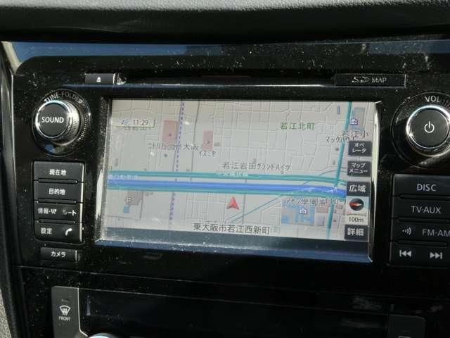 エクストレイル ２０Ｘｔｔ　エマージェンシーブレーキパッケージ　４ＷＤ　エマージェンシーＢ　アイストップ　切替式４ＷＤ　ナビＴＶ　スマートキー　ＬＥＤ　バックカメラ　キーフリー　メモリーナビ　エアバッグ　オートエアコン　アルミホイール　クルコン　ＥＴＣ　パークアシスト（3枚目）