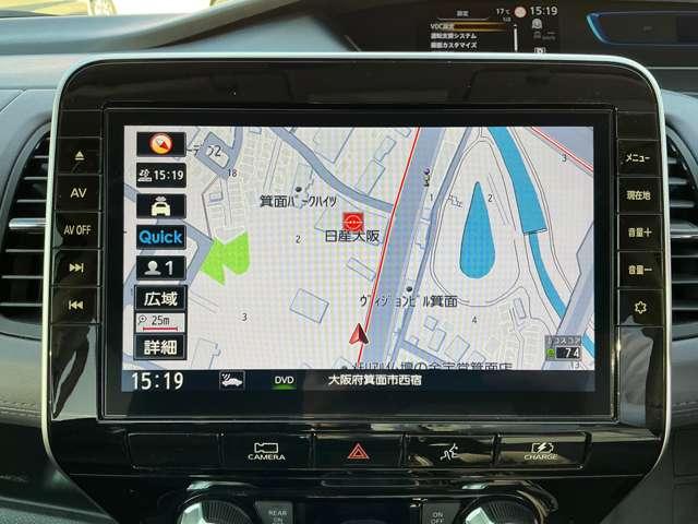 １０インチメモリーナビ　大画面が見やすい！