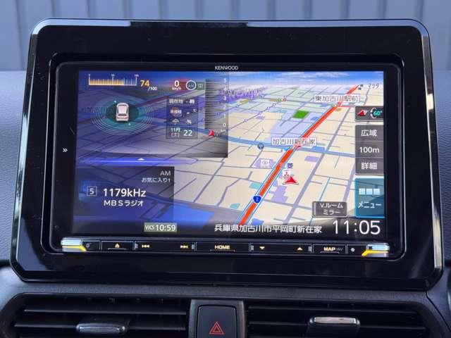 ケンウッド製９型ナビゲーションが付属しています。