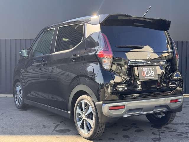 左斜め後ろの画像です。ご遠方の方も安心してお近くの三菱ディーラーにて保証をお受けになることが出来ます。