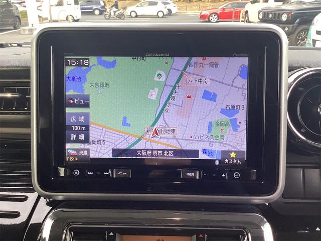 スペーシアカスタム ハイブリッドＸＳターボ　ＥＴＣ　両側電動スライドドア　ナビ　ＴＶ　クリアランスソナー　オートクルーズコントロール　レーンアシスト　衝突被害軽減システム　オートライト　スマートキー　アイドリングストップ　電動格納ミラー（7枚目）